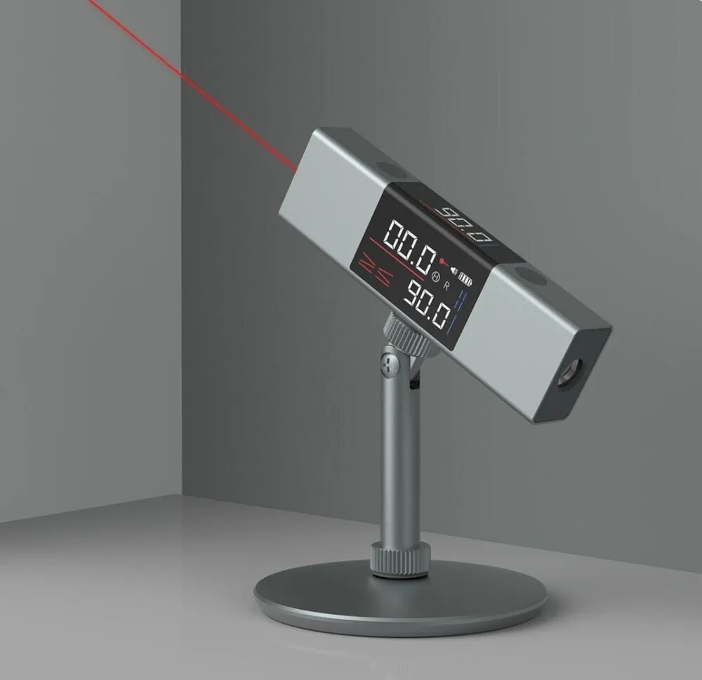 New LED Screen Dual Laser Digital Protractor With Tripod-Free Shipping